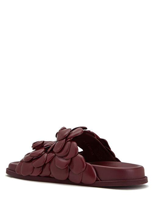 Atelier 03 Rose Edition Bordo Kadın Deri Terlik - Görsel 4