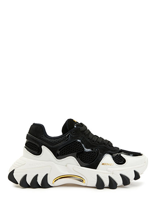 B East Siyah Beyaz Kadın Sneaker - Görsel 2