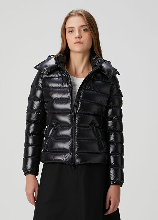 Moncler Siyah Kadın Bady Siyah Kapüşonlu Puffer Mont 1738716 | Beymen
