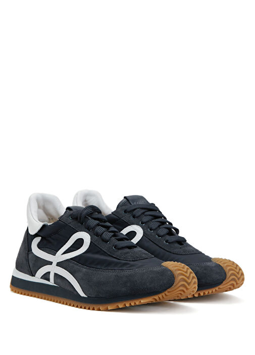 Flow Runner Lacivert Erkek Deri Sneaker - Görsel 3