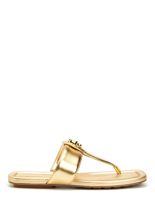 Gold Kadın Deri Terlik - Görsel 2