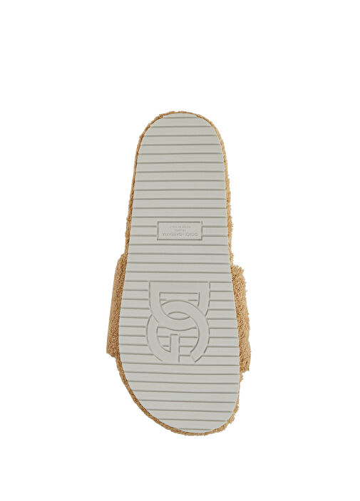 Bej Logo Detaylı Erkek Terlik - Görsel 6