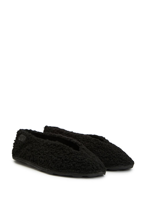 Siyah Shearling Babet - Görsel 3