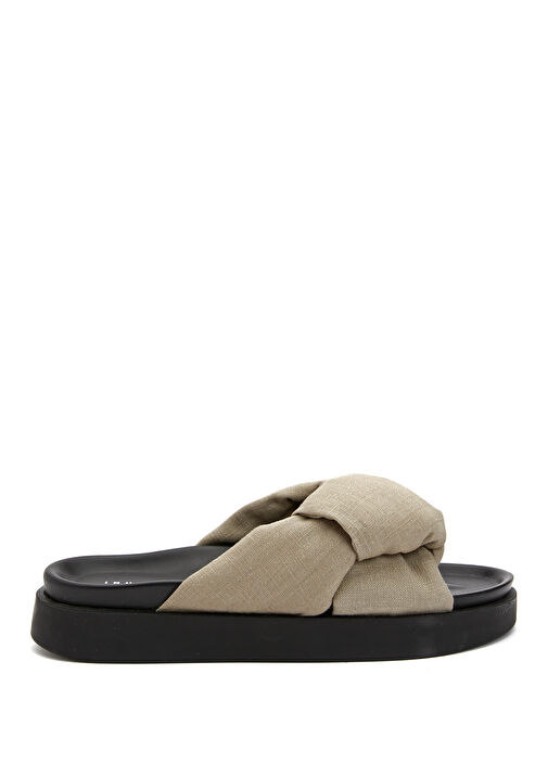 Vizon Kadın Keten Terlik - Görsel 2
