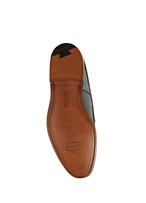 Siyah Kemer Detaylı Erkek Deri Ayakkabı - Görsel 6