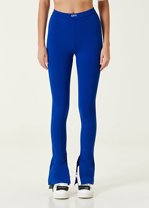 off white blue tights