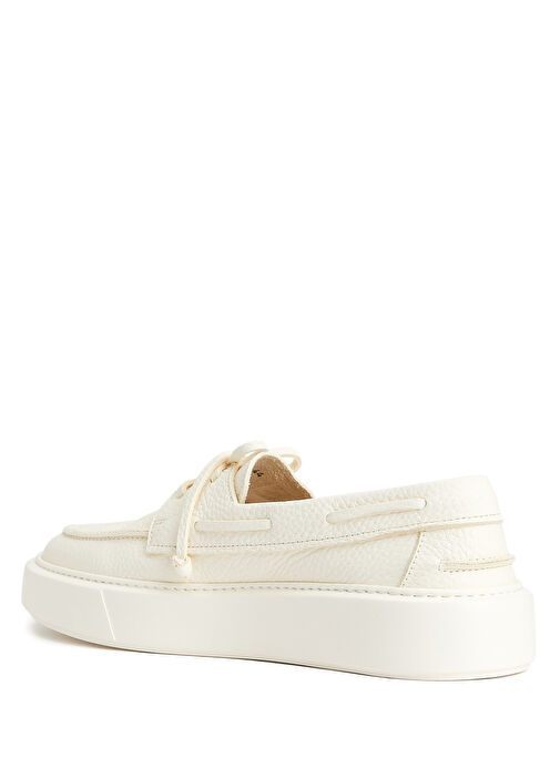 Ghibli Kırık Beyaz Erkek Deri Ayakkabı - Görsel 4