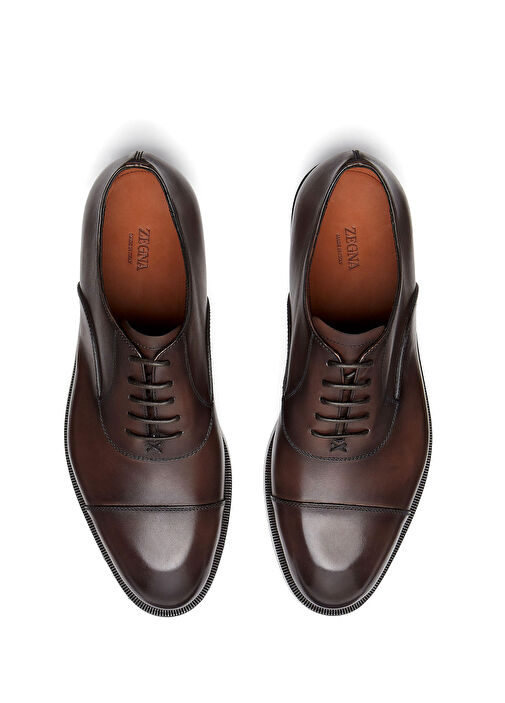 Koyu Kahverengi Erkek Deri Ayakkabı - Görsel 4