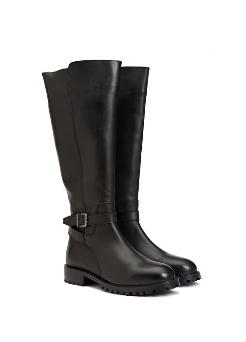 Divarese Divarese Siyah Kadın Deri Çizme Beymen'de! Siyah - 3. görsel
