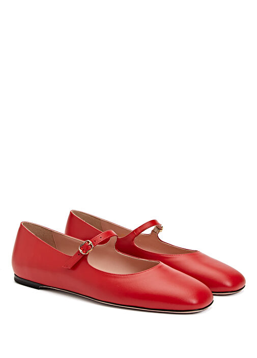 Kırmızı Deri Babet - Görsel 3