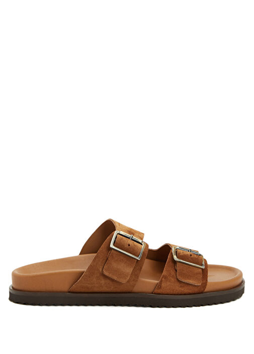 Taba Kadın Süet Terlik - Görsel 2