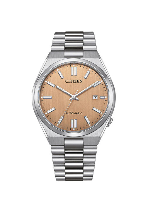 CITIZEN ベージュレザー Citizen Metal Erkek NJ0159-86Z Metal Çelik Erkek Kol Saati 1532078