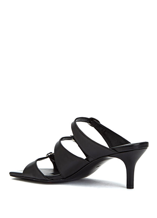 Academia Academia Siyah Amorf Tokalı Kadın Deri Terlik Sandalet & Terlik | Beymen Siyah - 4. görsel