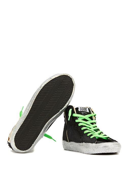 Slide Siyah Leopar Desenli Kadın Sneaker - Görsel 7