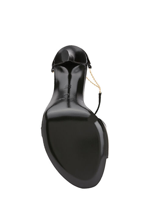 4G Liquid Siyah Kadın Deri Sandalet - Görsel 6