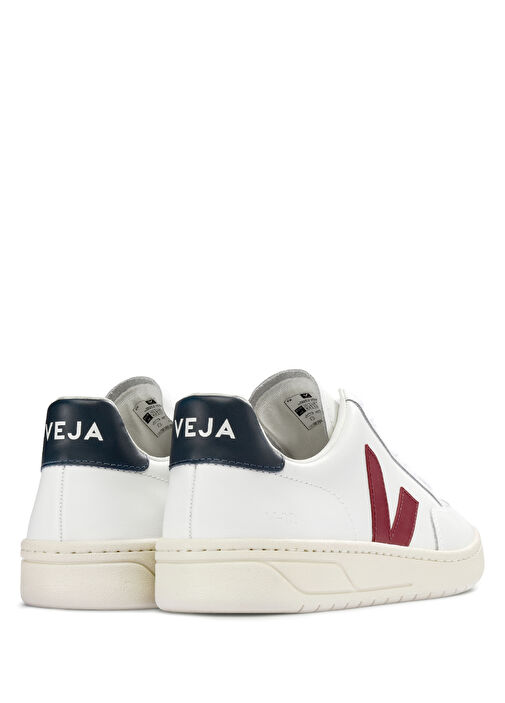 V 12 Beyaz Erkek Deri Sneaker - Görsel 4