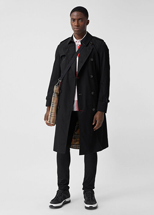 Black Burberry Black Men The Long Chelsea Heritage Black Men's