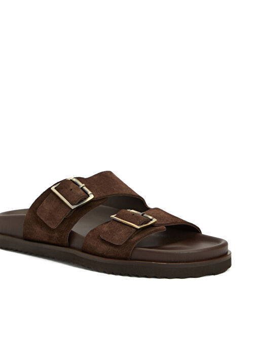 Acı Kahverengi Kadın Süet Terlik - Görsel 7