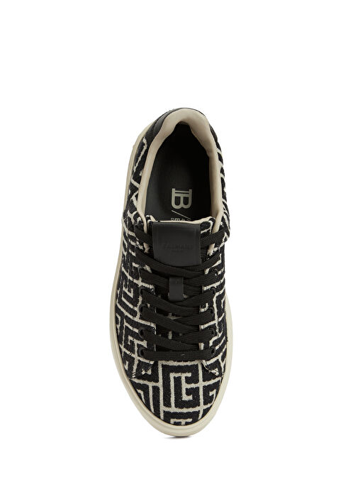 Siyah Logo Desenli Kadın Sneaker - Görsel 5