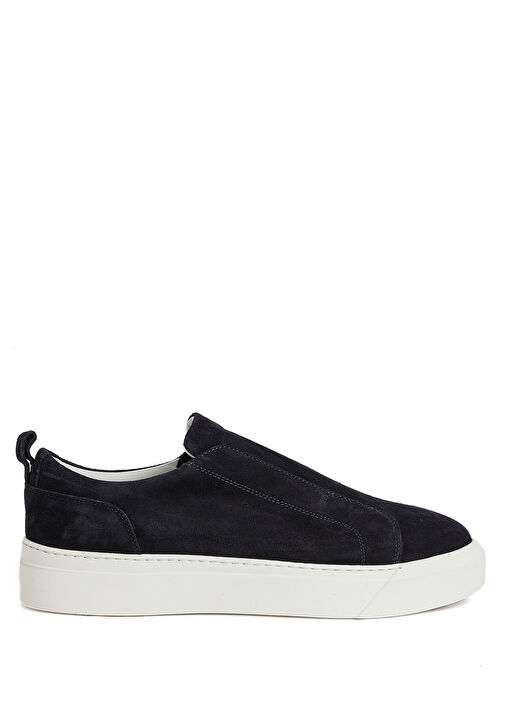 Luxe Casual Mavi Erkek Deri Sneaker - Görsel 2