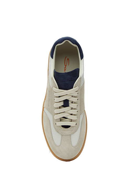 Siyah Beyaz Kadın Deri Sneaker - Görsel 5