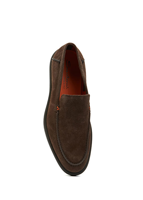 Koyu Kahverengi Erkek Süet Loafer - Görsel 5