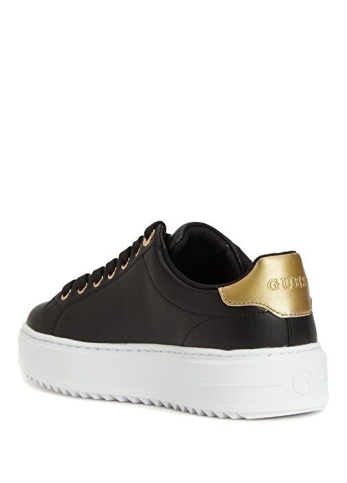 Denesa Siyah Gold Kadın Deri Sneaker - Görsel 4