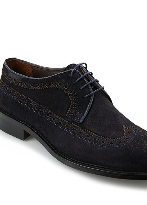 Erkek Süet Deri Lacivert Ayakkabı - Görsel 8