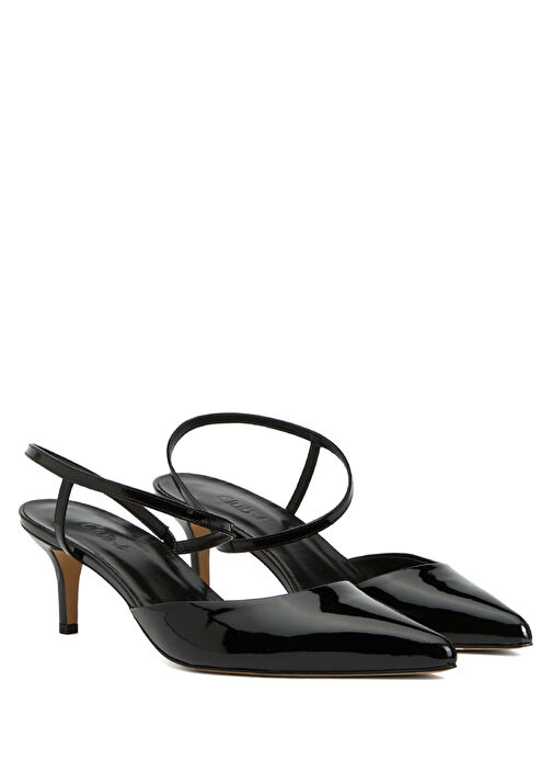 Beymen Club Siyah Beymen Club Deri Topuklu Ayakkabı