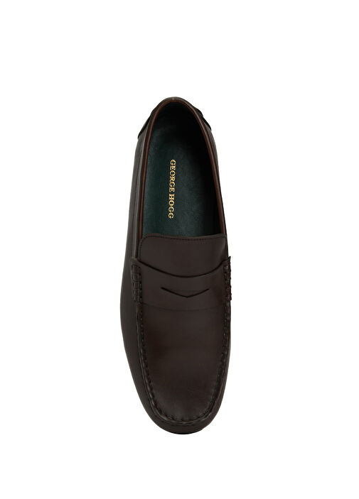 Kahverengi Erkek Deri Loafer - Görsel 5