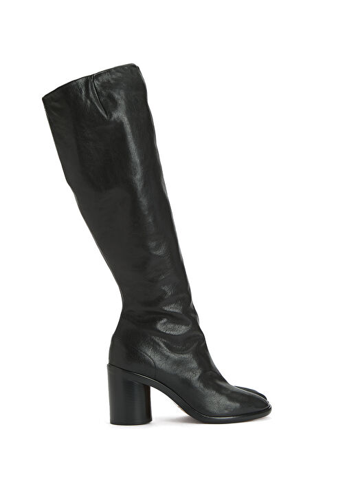 Tabi Koyu Bordo Kadın Deri Çizme - Görsel 2