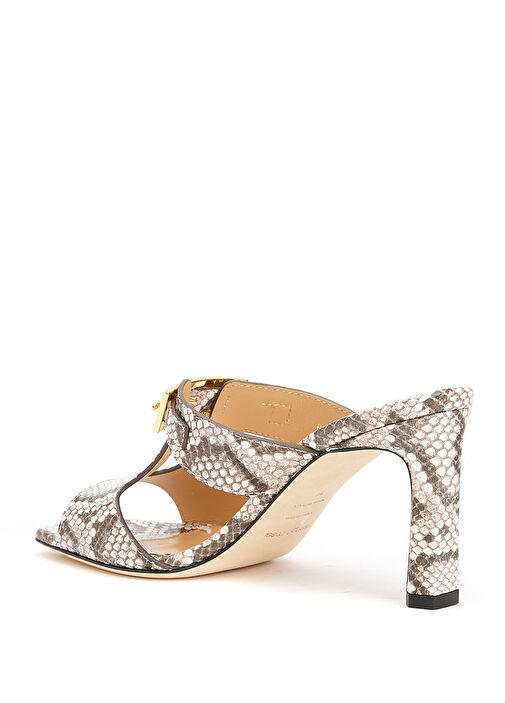 Nora Çok Renkli Kadın Deri Terlik - Görsel 4