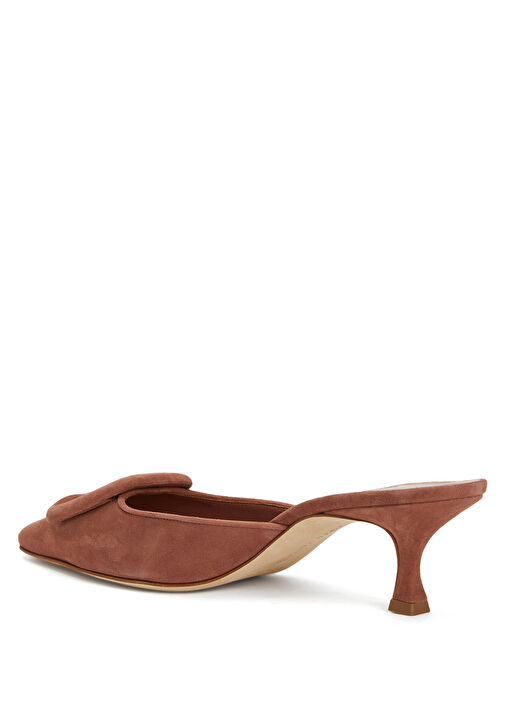 Açık Kahverengi Kadın Süet Terlik - Görsel 4