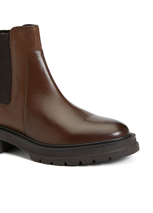 Kahverengi Kadın Deri Bot - Görsel 7