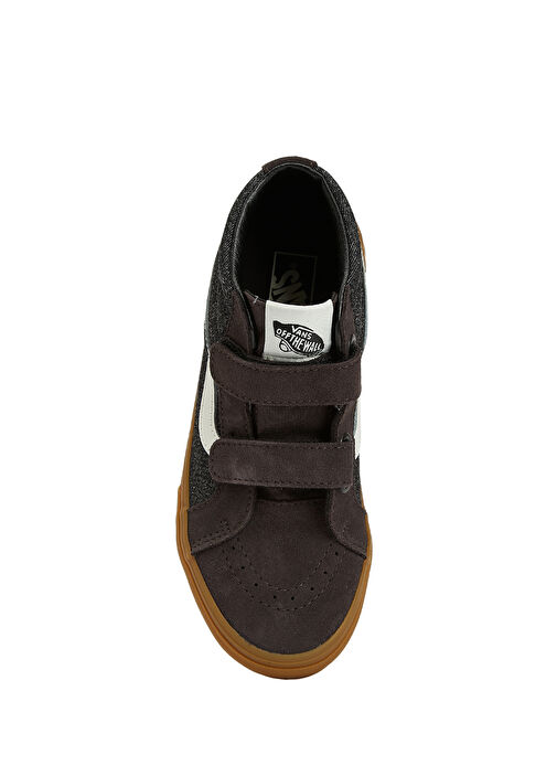 SK8-Mid Reissue Siyah Unisex Çocuk Deri Sneaker - Görsel 5