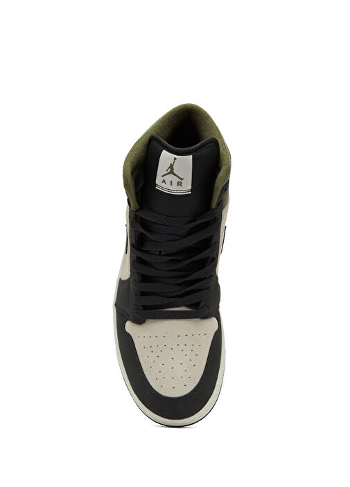 Air Jordan 1 Mid SE Beyaz Erkek Deri Sneaker - Görsel 5