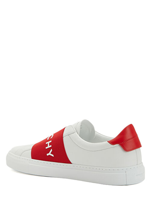 Kırmızı Beyaz Erkek Deri Sneaker - Görsel 4