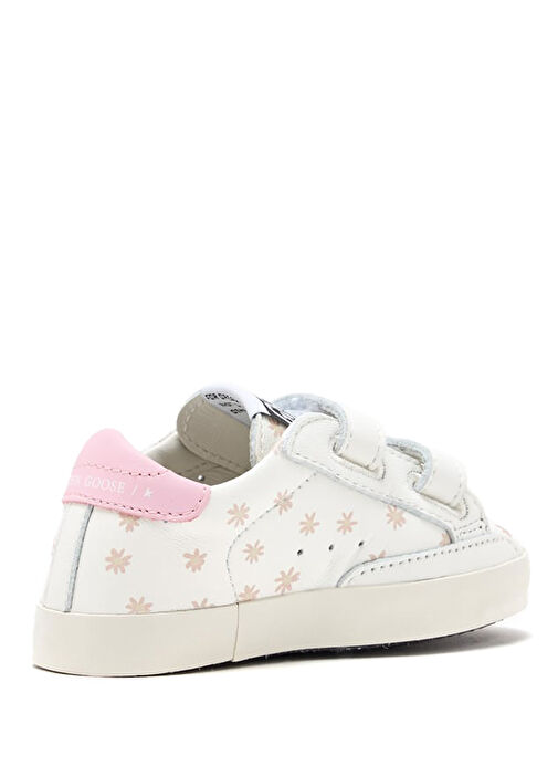Sstar Beyaz Çocuk Deri Sneaker - Görsel 4