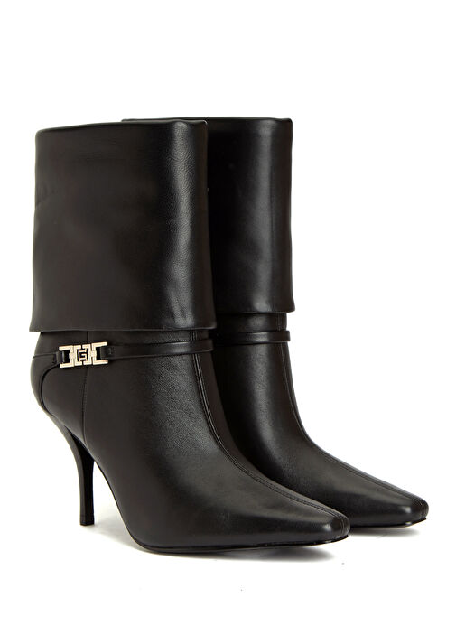Siyah Kadın Deri Bot - Görsel 3