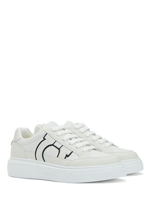 Beyaz Erkek Deri Sneaker - Görsel 3