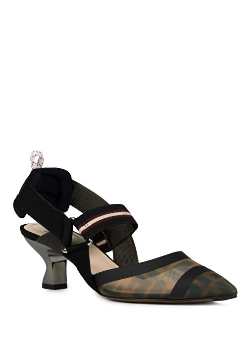 Fendi black heels best sale