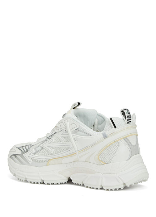 Beyaz File Dokulu Erkek Sneaker - Görsel 4