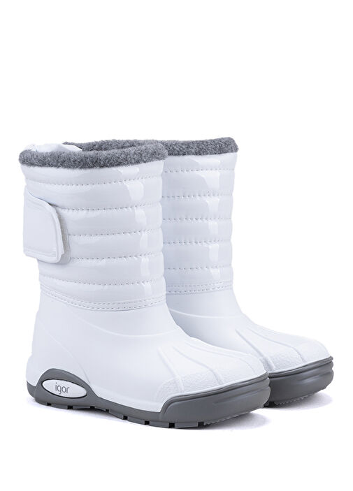Topo Ski Charol Beyaz Unisex Çocuk Bot - Görsel 3