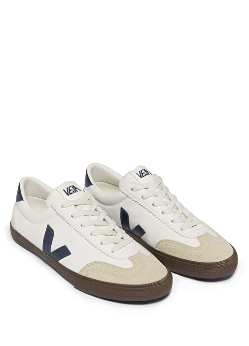 Volley Organic Traced Beyaz Erkek Deri Sneaker - Görsel 3
