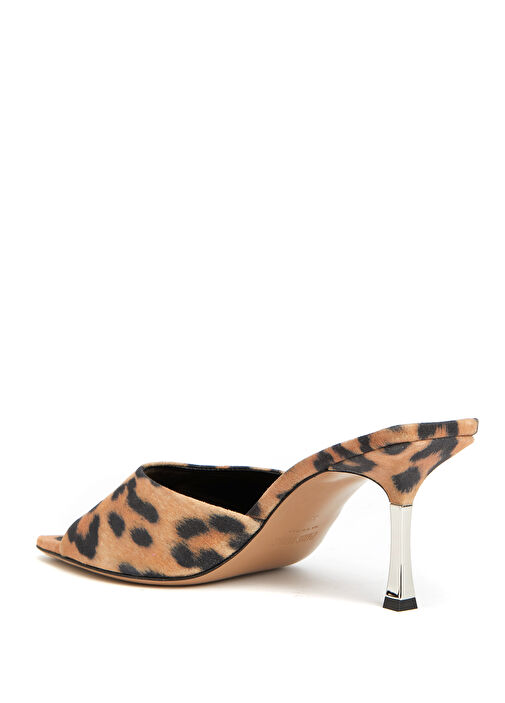 Lorena Leopar Desenli Kadın Deri Terlik - Görsel 4
