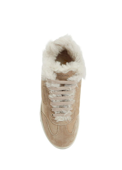 Bej Kadın Süet Sneaker - Görsel 5