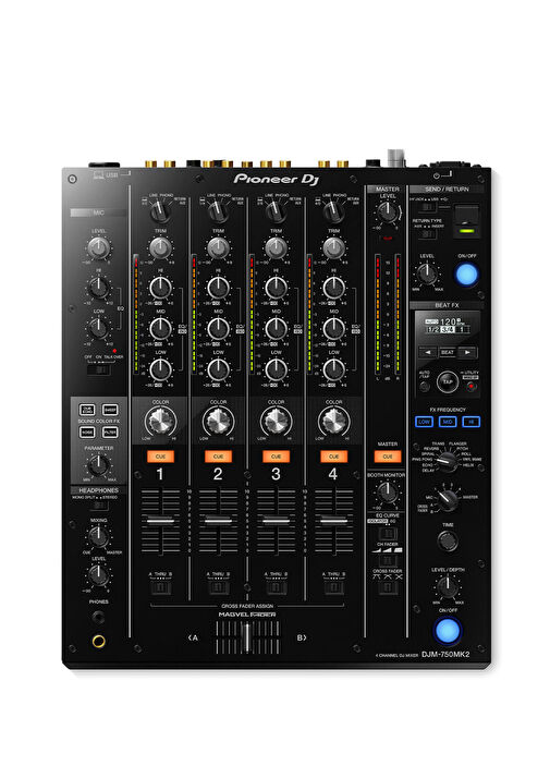 Pioneer Dj - 4 Kanallı Performans DJ Mikseri DJM-750 MK2 - Siyah