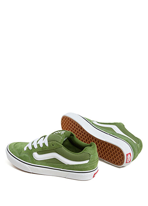 Old Skool V Yeşil Çocuk Süet Sneaker - Görsel 5