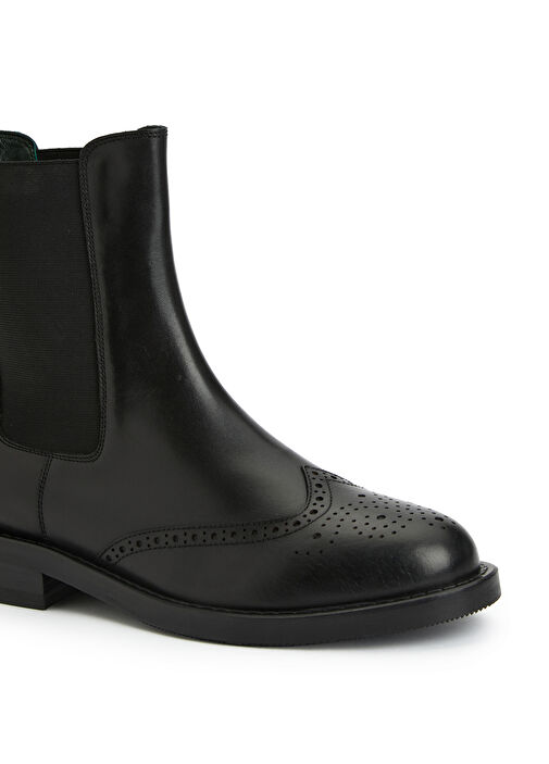 Siyah Kadın Deri Bot - Görsel 7