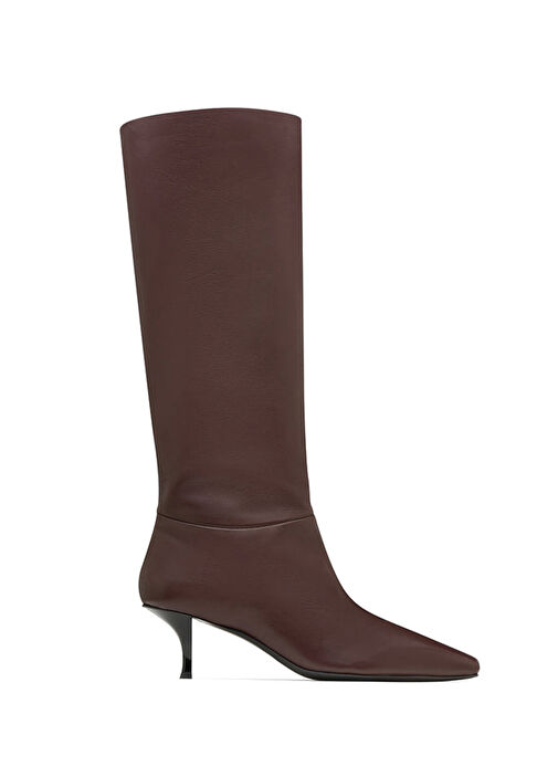 Rami Tubo Koyu Kahverengi Kadın Deri Çizme - Görsel 2